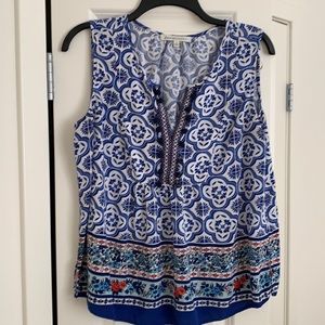 Women’s blue top, size: L